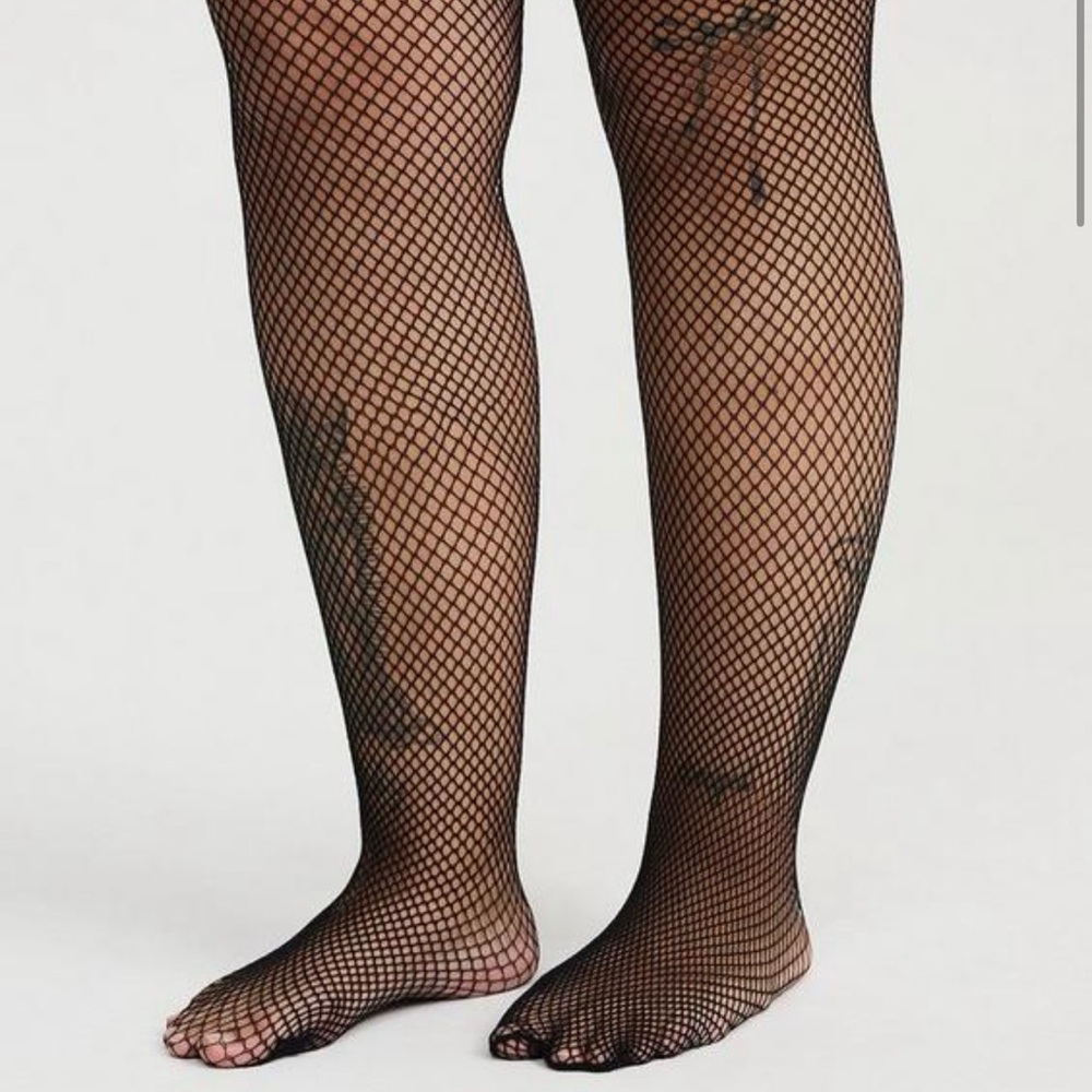 Torrid Black Fishnet Hosiery